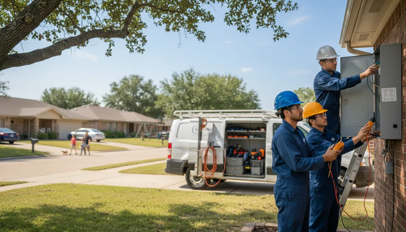 Certified electrician providing emergency electrical services in Thornton, PA
